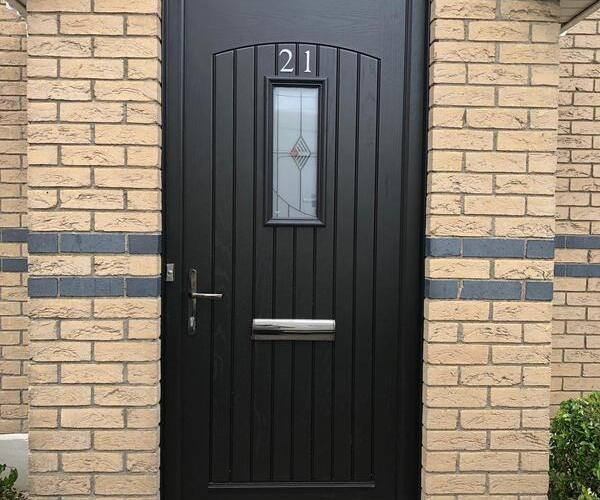 Front Residential Door in Classic Black Colour