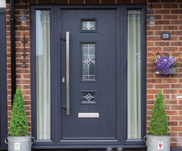 composite-door in colour Grey